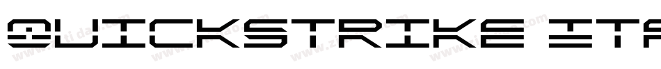 QuickStrike Italic字体转换
